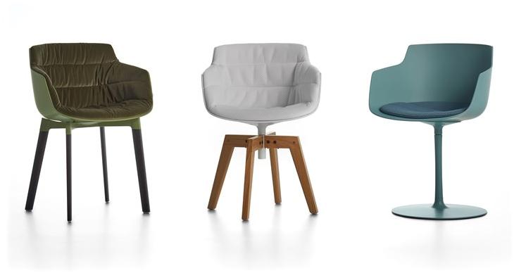 MDF Italia Мягкое кресло на козелке с подлокотниками Flow sun-id-1488889 - Вид №2