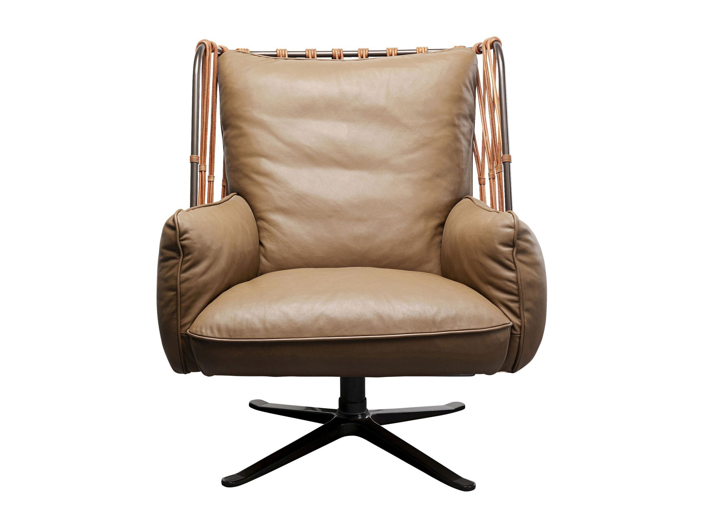 Кожаное вращающееся кресло с подлокотниками KARE Design PARADISO ARCH-00119923 - Вид №1