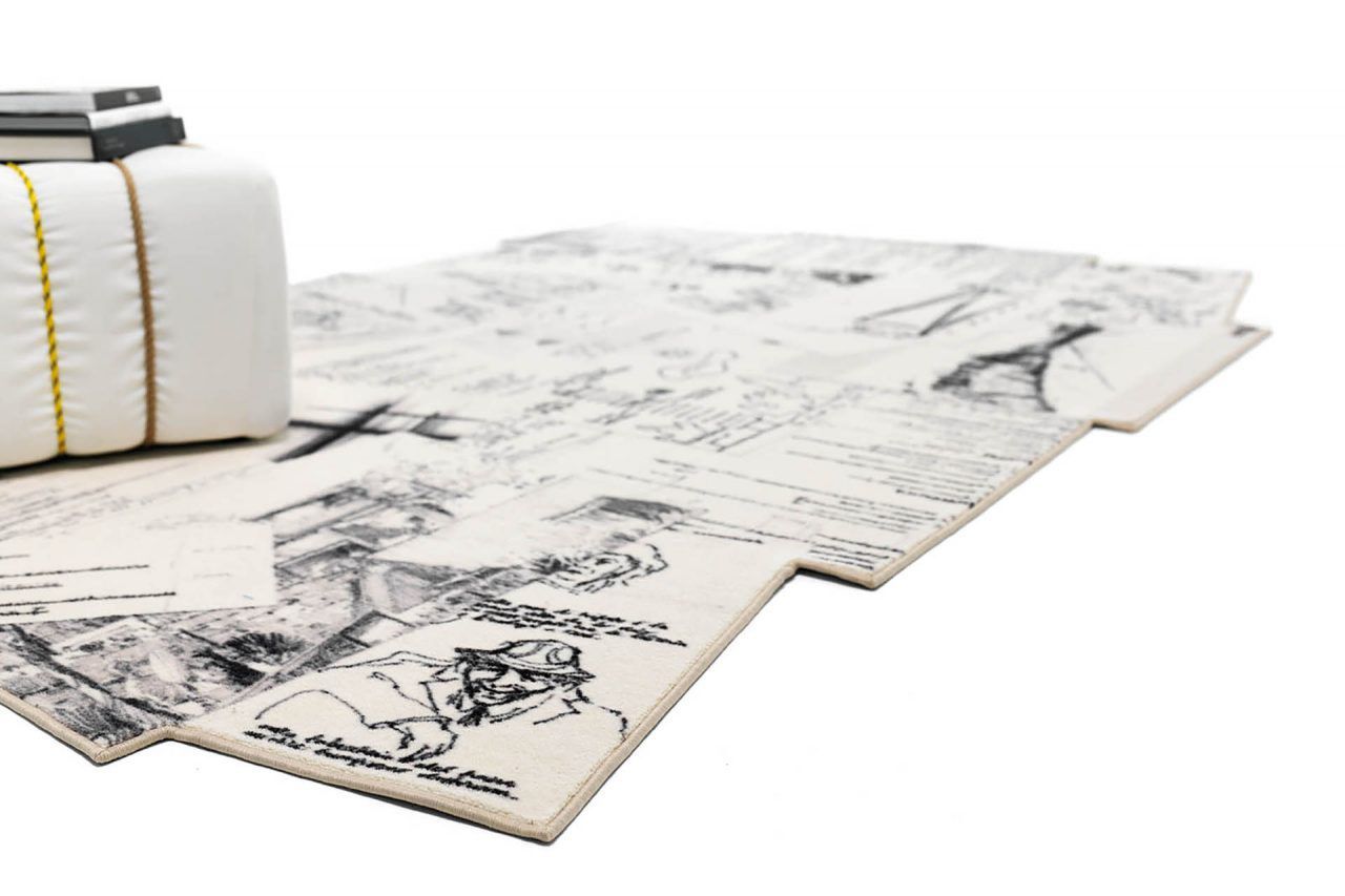 Прямоугольный шерстяной ковер Mogg APPUNTI ARCH-00120725 - Вид №1