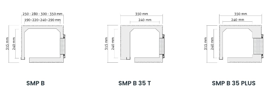 Сборный мусорный контейнер для рольставней Sei System SIMPLY B ARCH-00052221 - Вид №3