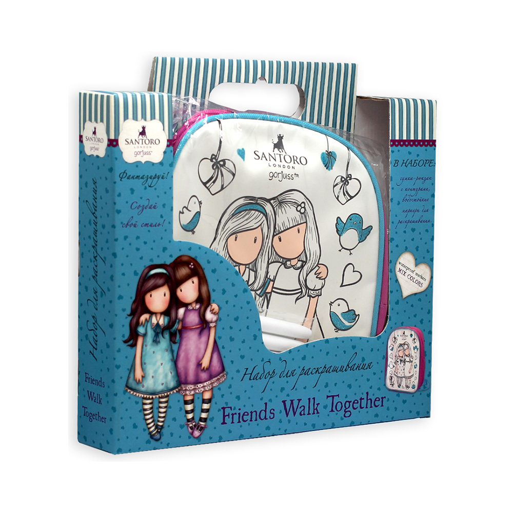 04592 Сумка-рюкзак для раскрашивания Santoro 