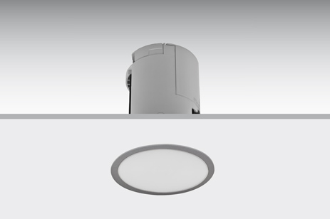 DST-3176 Lens flush-mounted with metallic trim Daisalux Светильники и спец. Серебристо-Серый 