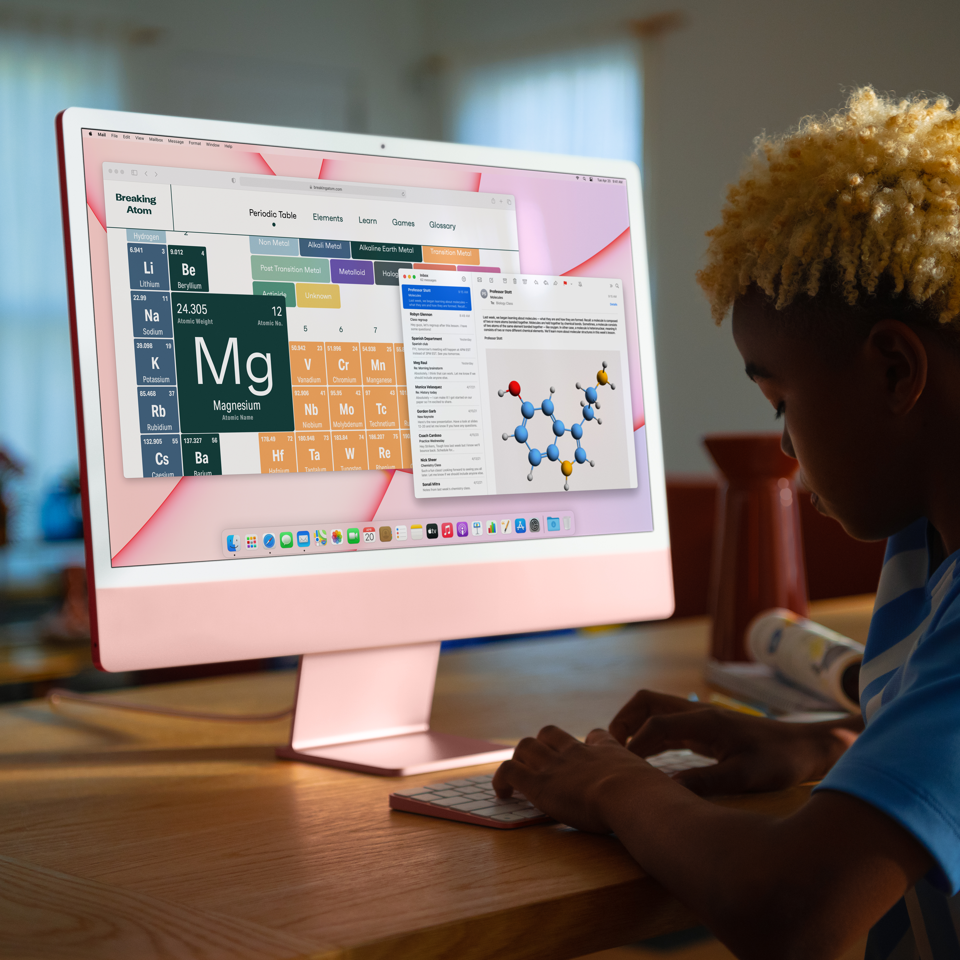 MGTF3RU/A 24-inch imac with retina 4.5k display: m1 chip with 8-core cpu and 7-core gpu, 256gb - silver Apple Santreyd  - Вид №4