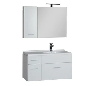 Комплект мебели Aquanet Данте 85 R белый (камерино 1 навесной шкафчик)