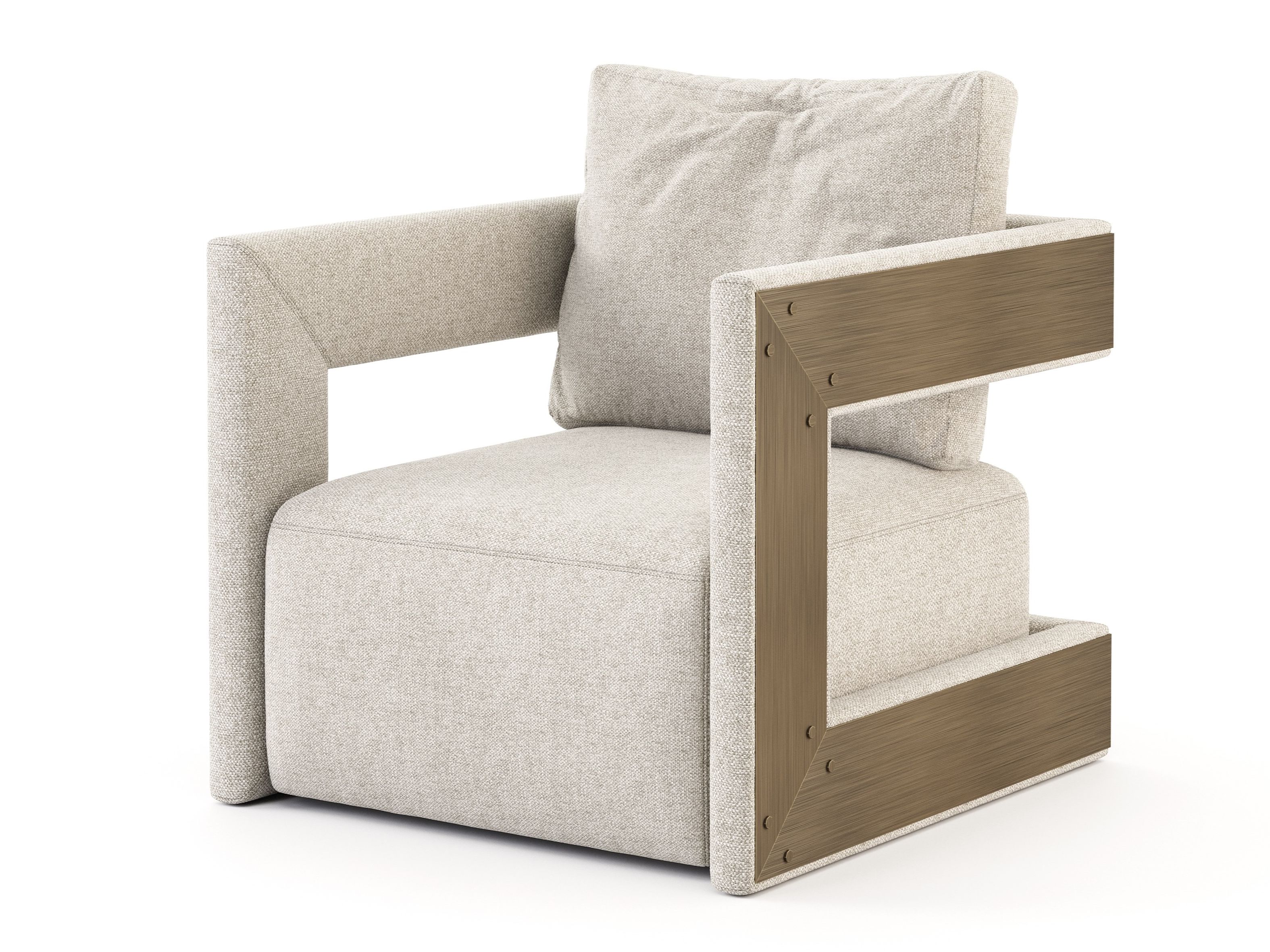 Бархатное кресло с подлокотниками Stylish Club His &amp ARCH-00142405