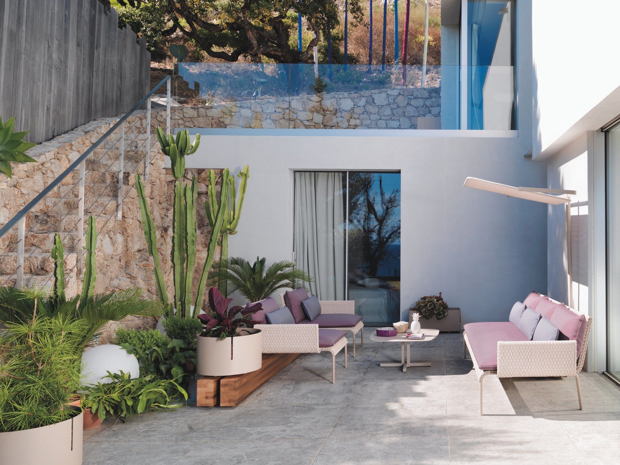 Сервировочный садовый столик с подносом Roberti KEY WEST ARCH-00105086 - Вид №1