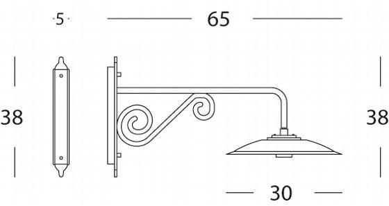SOVIL Бра для наружного освещения из литого алюминия Antique sun-id-1450992 - Вид №7