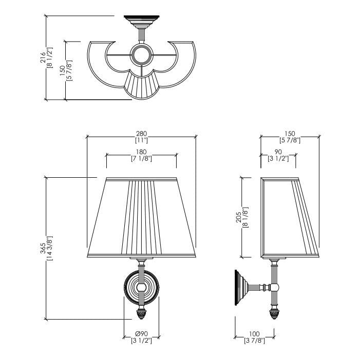 Настенный светильник для ванной комнаты Devon&Devon ARCH-00092722 - Вид №1
