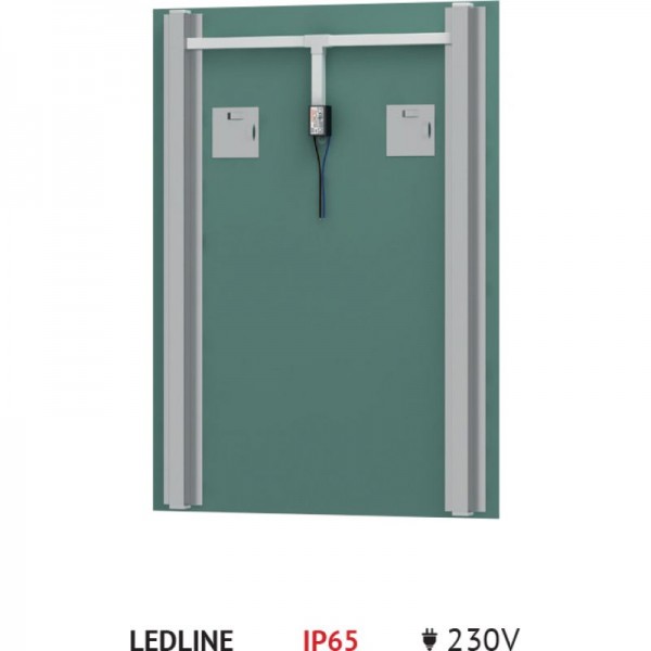 Зеркало с 2-мя встроенными LED-светильниками 10,5 W (60x75 cm) EVOFORM LEDLINE BY 2115 sun-id-561486 - Вид №1