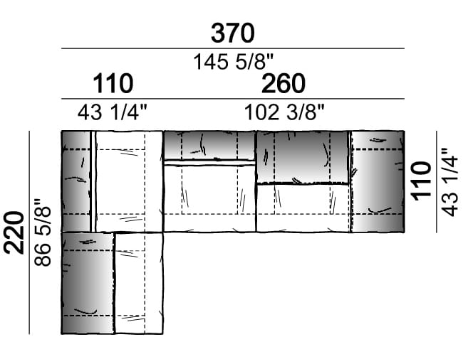 Секционный кожаный диван Arketipo CRAZY DIAMOND ARCH-00133462 - Вид №59