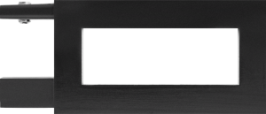 Наконечник Квадро Симпл черный металлический 4 см (2 шт.) INSPIRE 86198717