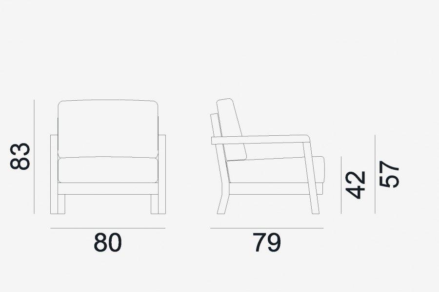 Gervasoni Садовое кресло с подлокотниками Gervasoni outdoor sun-id-1448244 - Вид №8