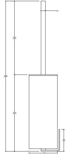 Water Evolution Настенный ершик для унитаза из нержавеющей стали Lapa sun-id-1461730 - Вид №1