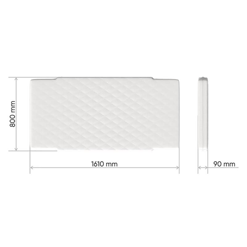 Матрас для одноярусной кровати 169х88 см белый Line M ELLIPSE ELLIPSE LINE 257712 Белый Santreyd  - Вид №1