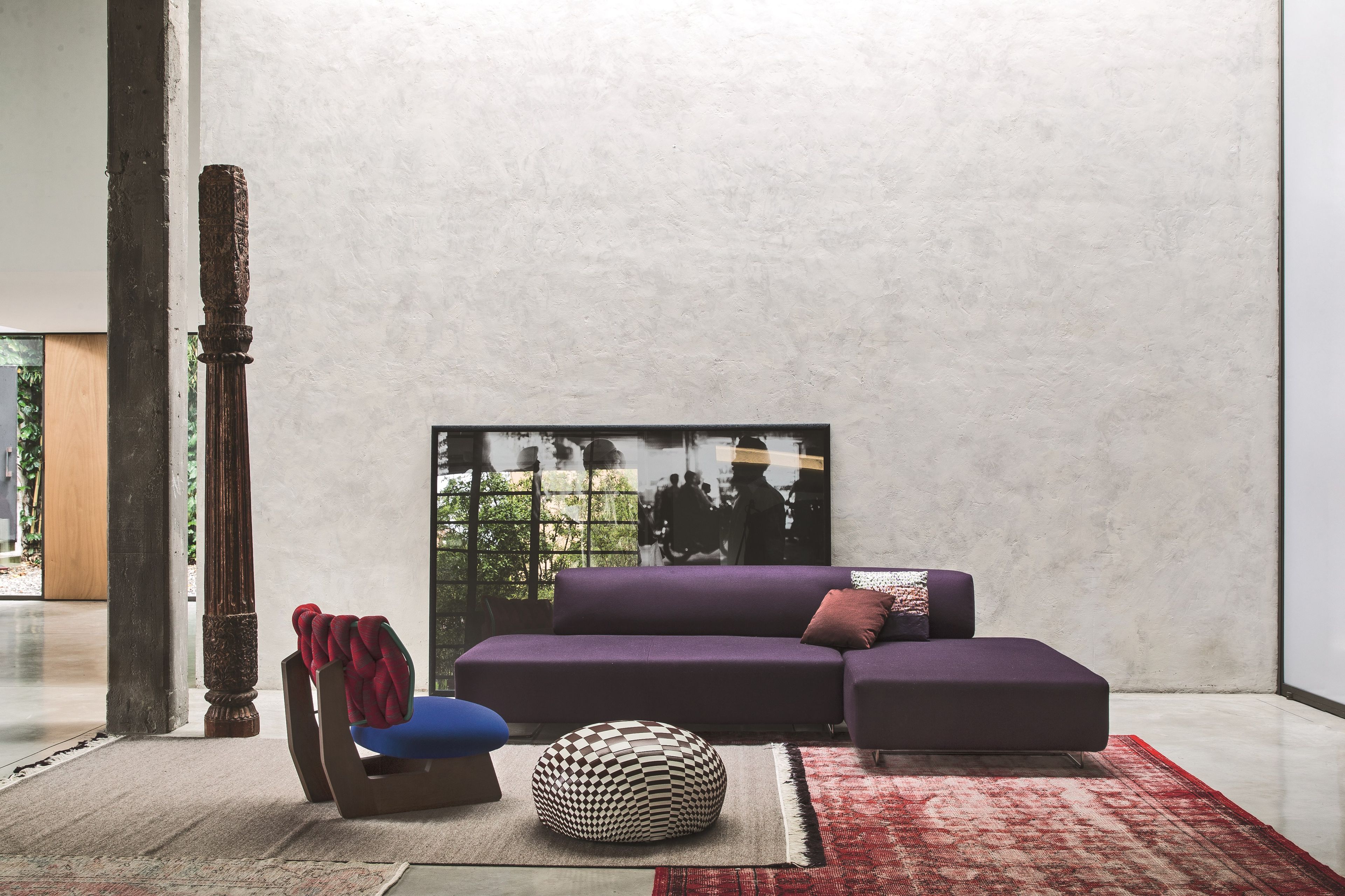 Круглый кожаный пуф MOROSO DEW ARCH-00009146 - Вид №5