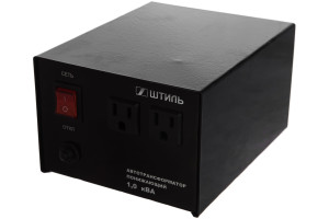 15623933 Автотрансформатор 1.0 кВА, в черном корпусе АТ 220/100-1,0-50 ч/к Штиль