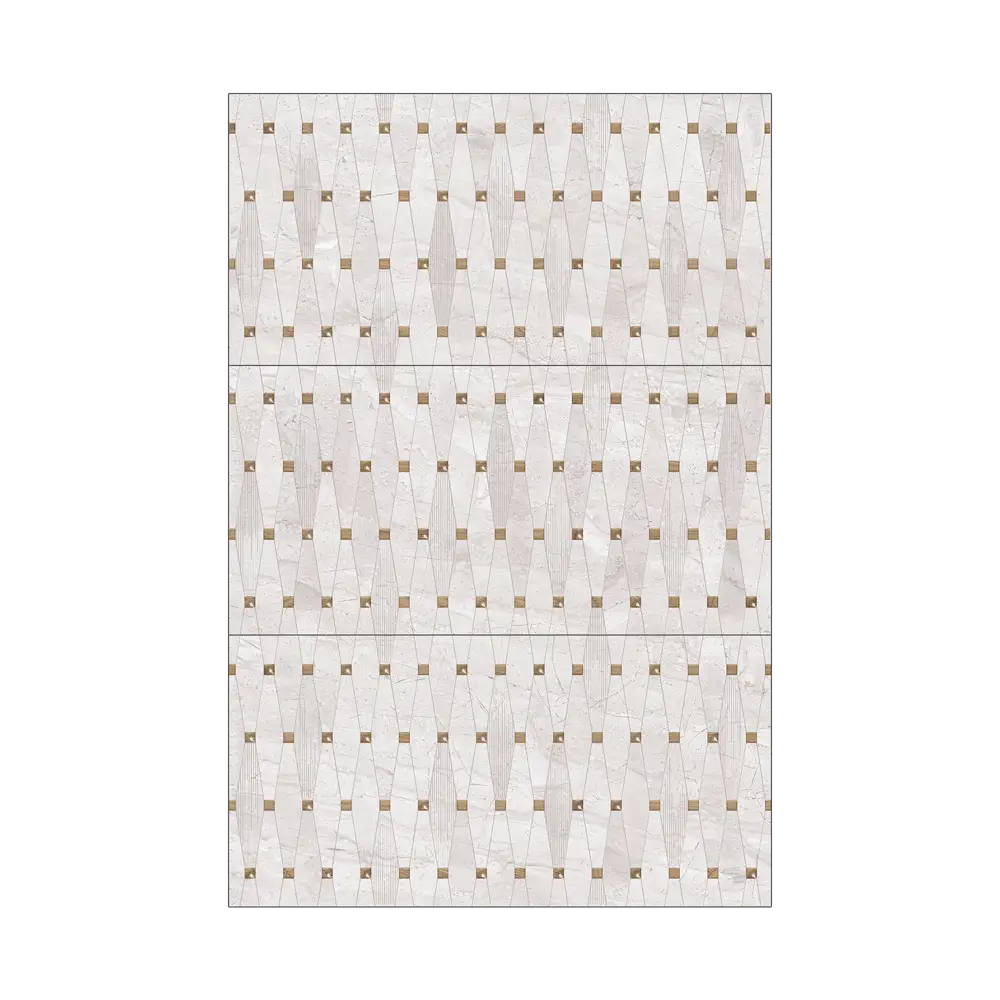 Декор настенный Azori Portu Lazio Perla 31.5x63 см матовый цвет серый STLM-2200368 - Вид №2