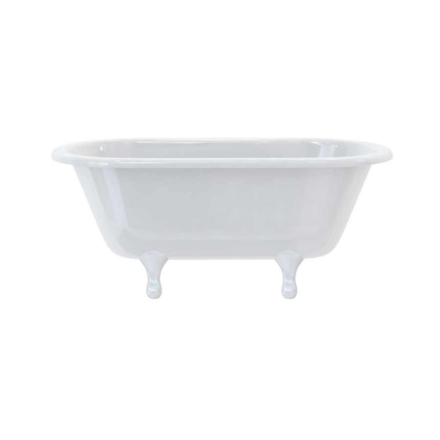 Burlington Двухсторонняя ванна Windsor 150 см со стандартными ножками с классическими ножками в черном цвете E4 E10 BLA  - Вид №5