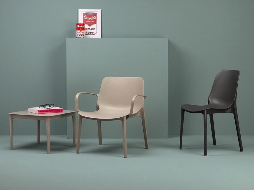 SCAB DESIGN Штабелируемое садовое кресло из технополимера с подлокотниками Ginevra sun-id-1502190 - Вид №3