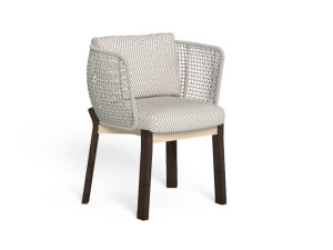 Тканевый мягкий садовый стул с подлокотниками