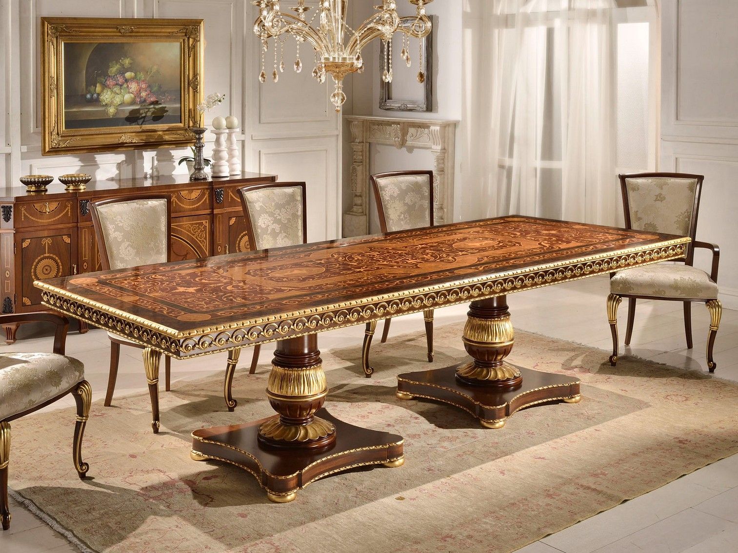 Прямоугольный стол для гостиной из массива дерева GUERRA VANNI MIDA ARCH-00064324 - Вид №1