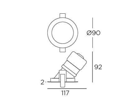 Алюминиевый круглый светодиодный светильник LedsC4 Play ARCH-00151396 - Вид №2