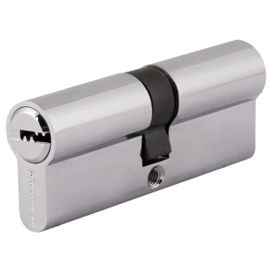 Цилиндр Palladium 2J07 80, 40x40 мм, ключ/ключ, цвет хром 17216861 STLM-2206991