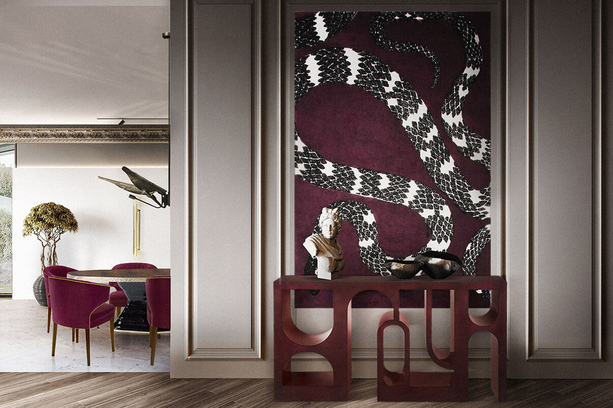 Змея 8 коврик RUG'SOCIETY Botanical 152_475 - Вид №5