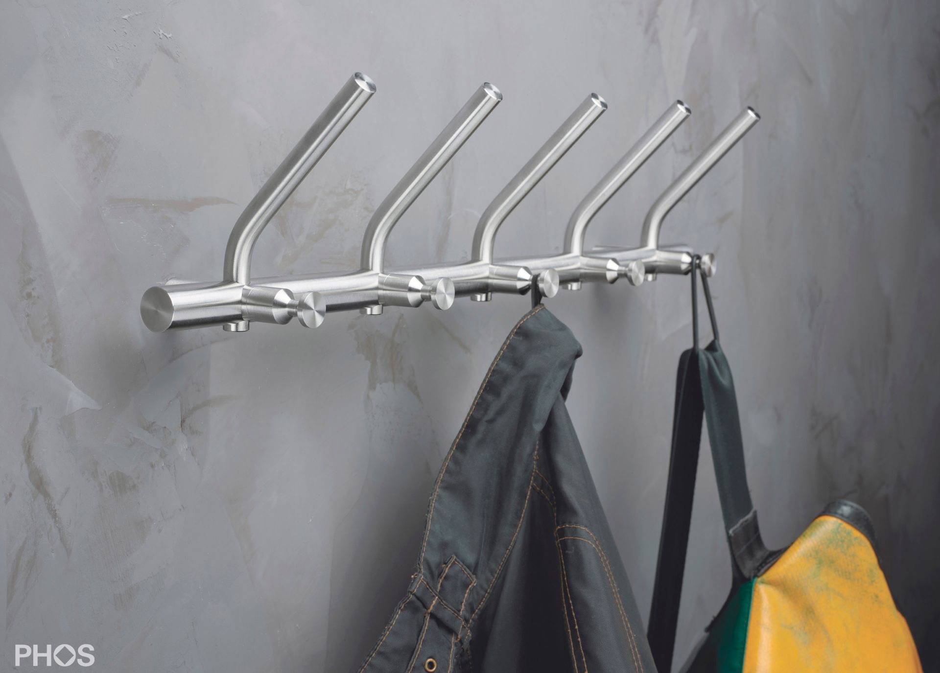 HLS5H Вешалка для верхней одежды с 5 крючками для шляп. PHOS  - Вид №1