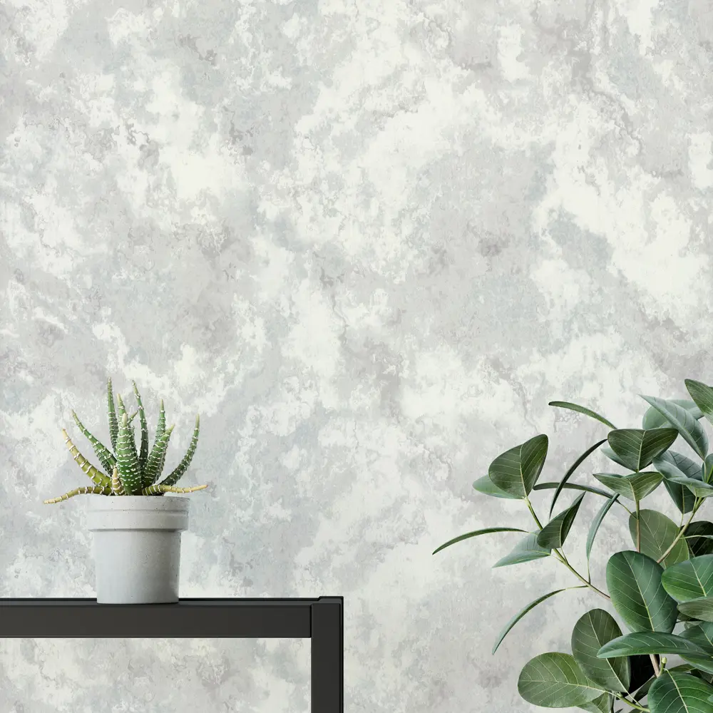 Обои флизелиновые Аспект Ру Каскад бело-серые 1.06 м 70370-14 STLM-2052106 - Вид №2