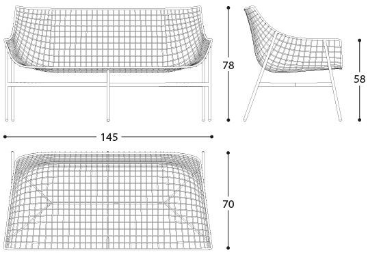 Varaschin 2-местный тканевый садовый диван Summer set sun-id-1490228 - Вид №7