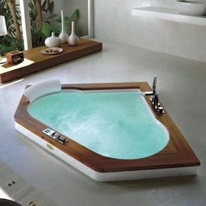 Ванна встроенная с гидромассажем "BASE" Aura Corner 160 9H43-470