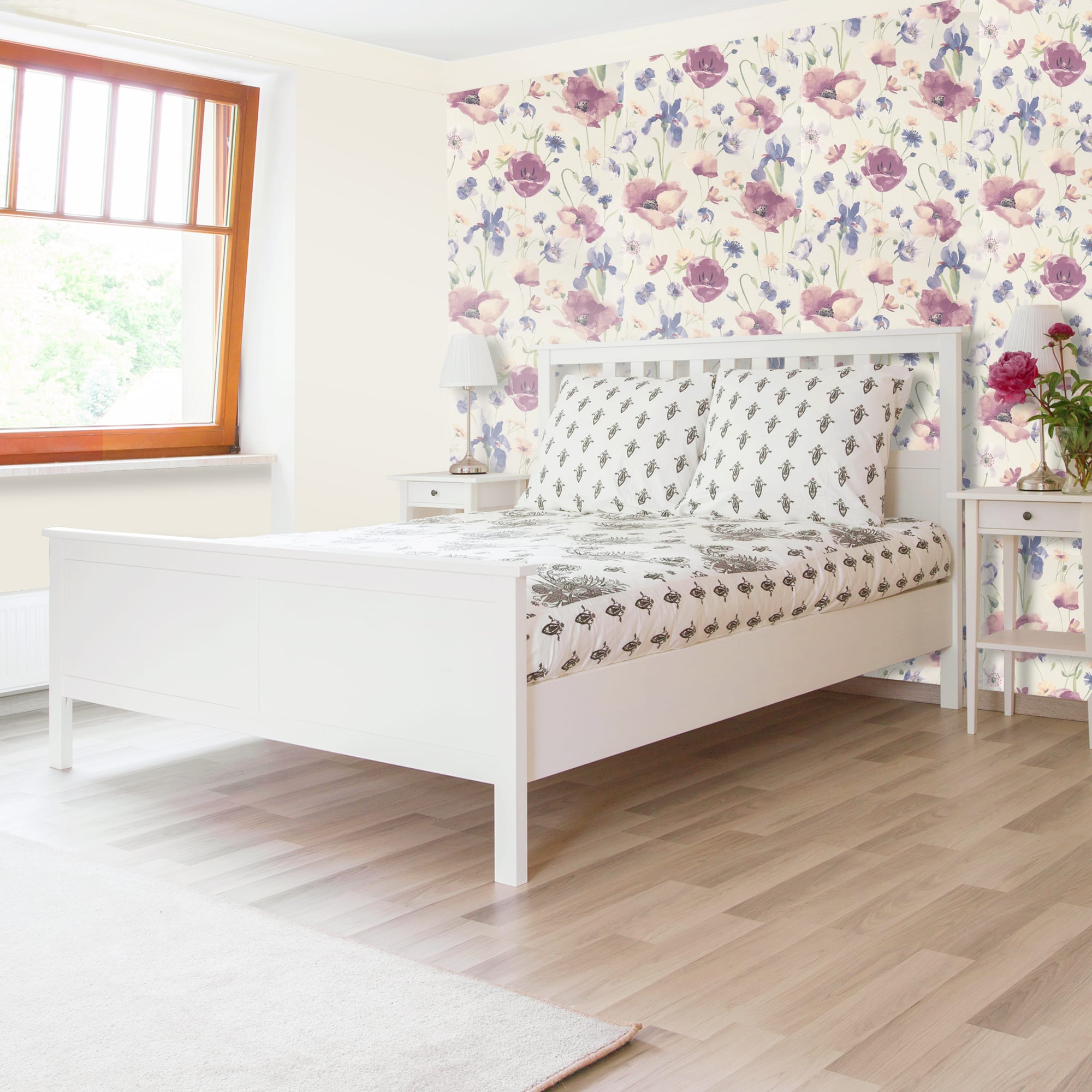 82938367 Обои виниловые МаякПринт фиолетовые 0.53 м 349 11 Акварель Santreyd - Вид №3