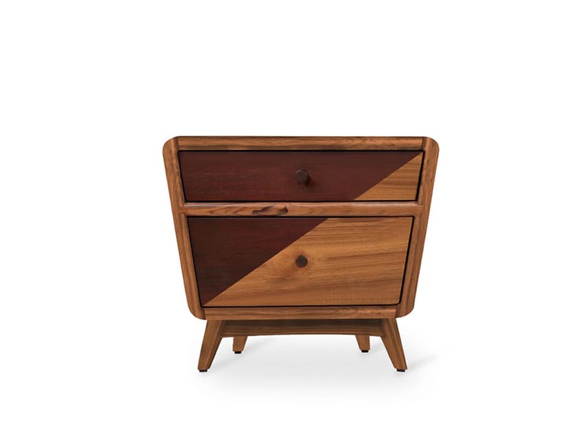 Тумбочка из тикового дерева с ящиками Alankaram HUVI ARCH-00027542