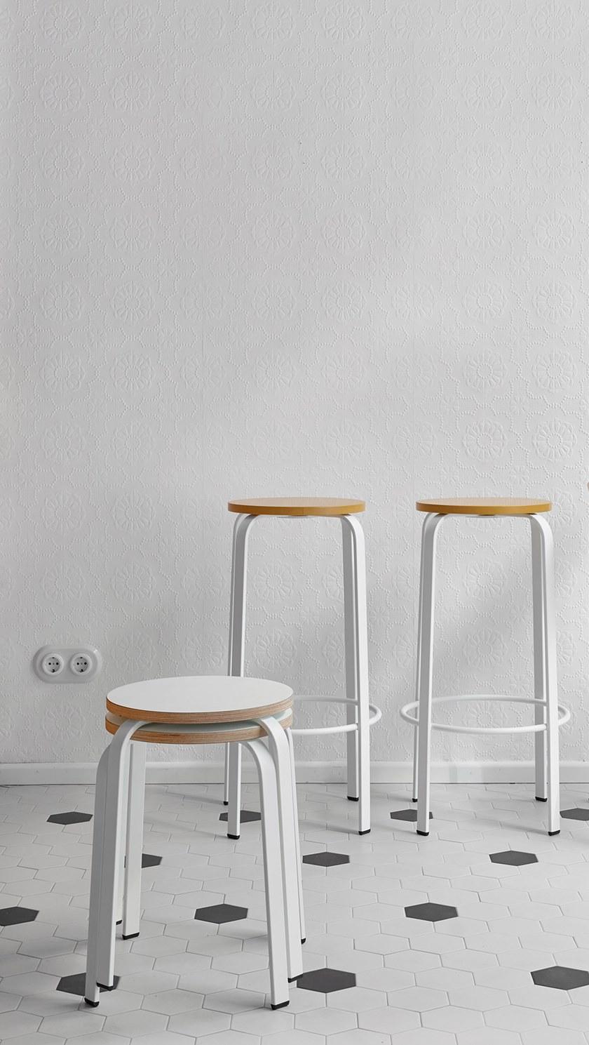 ONDARRETA Высокий табурет с подставкой для ног sun-id-1477435 - Вид №7