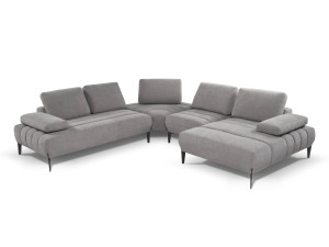 Модульный тканевый угловой диван с подголовником