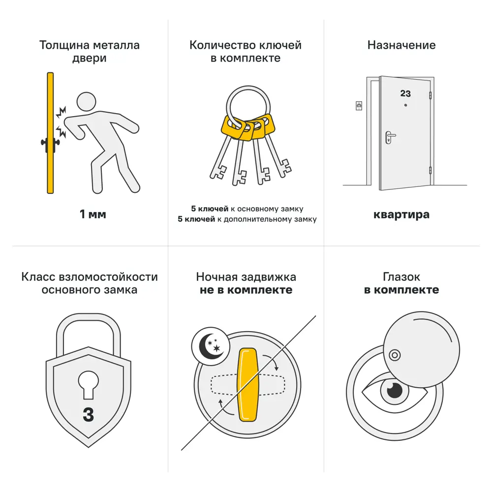 Дверь входная металлическая Гибсон 95x205 см левая скай беленый с зеркалом TOREX STLM-2202041 - Вид №4
