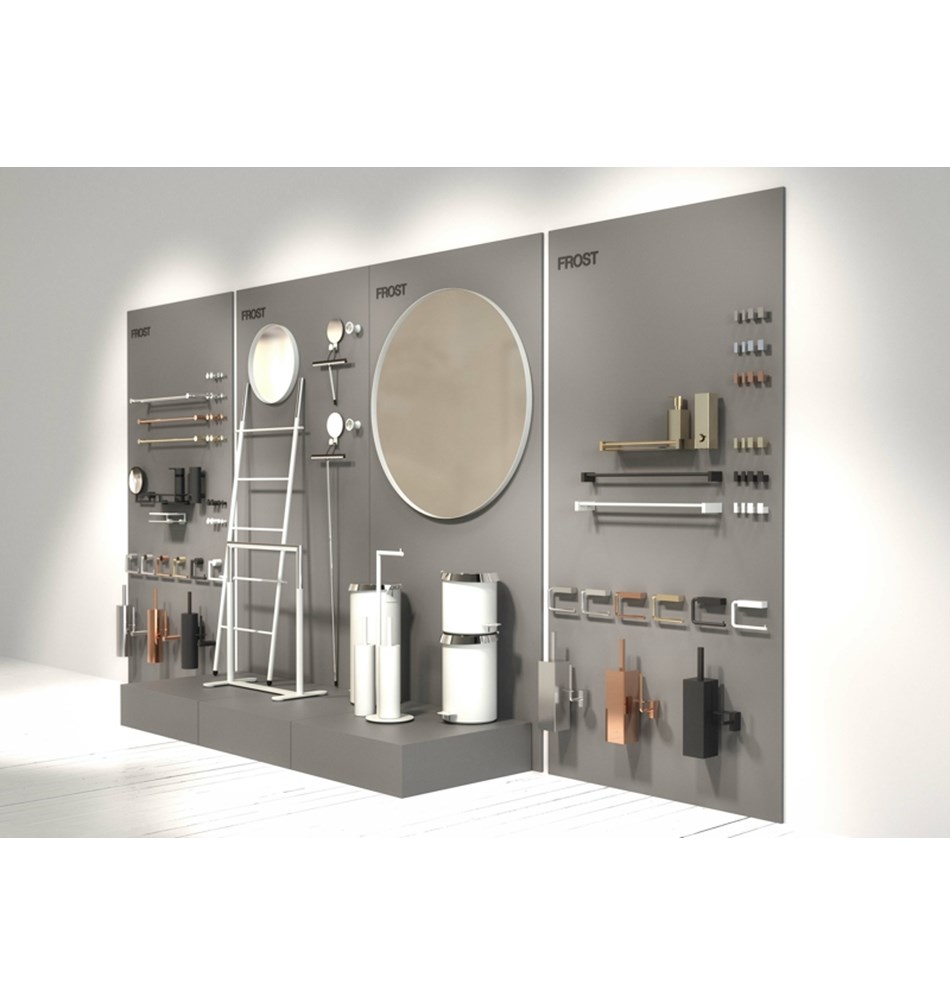 FROST Ершик для унитаза 8, combi » белый Нержавеющая сталь Белый N1948-W  - Вид №4