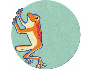 Круглый хлопковый коврик для детей