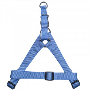 ПР0050094 Шлейка для собак 15мм (обхват 40-50см) голубая Great&Small