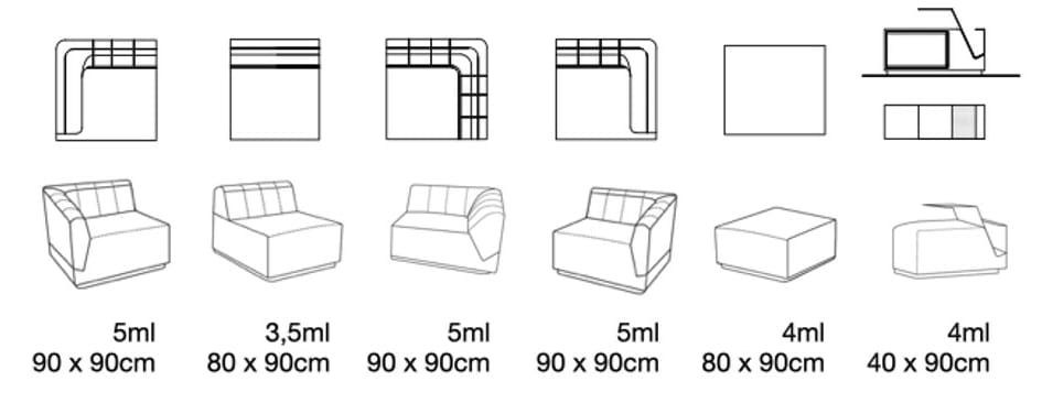 Ткань диван REDA AMALOU DESIGN ARCH-00049283 - Вид №19