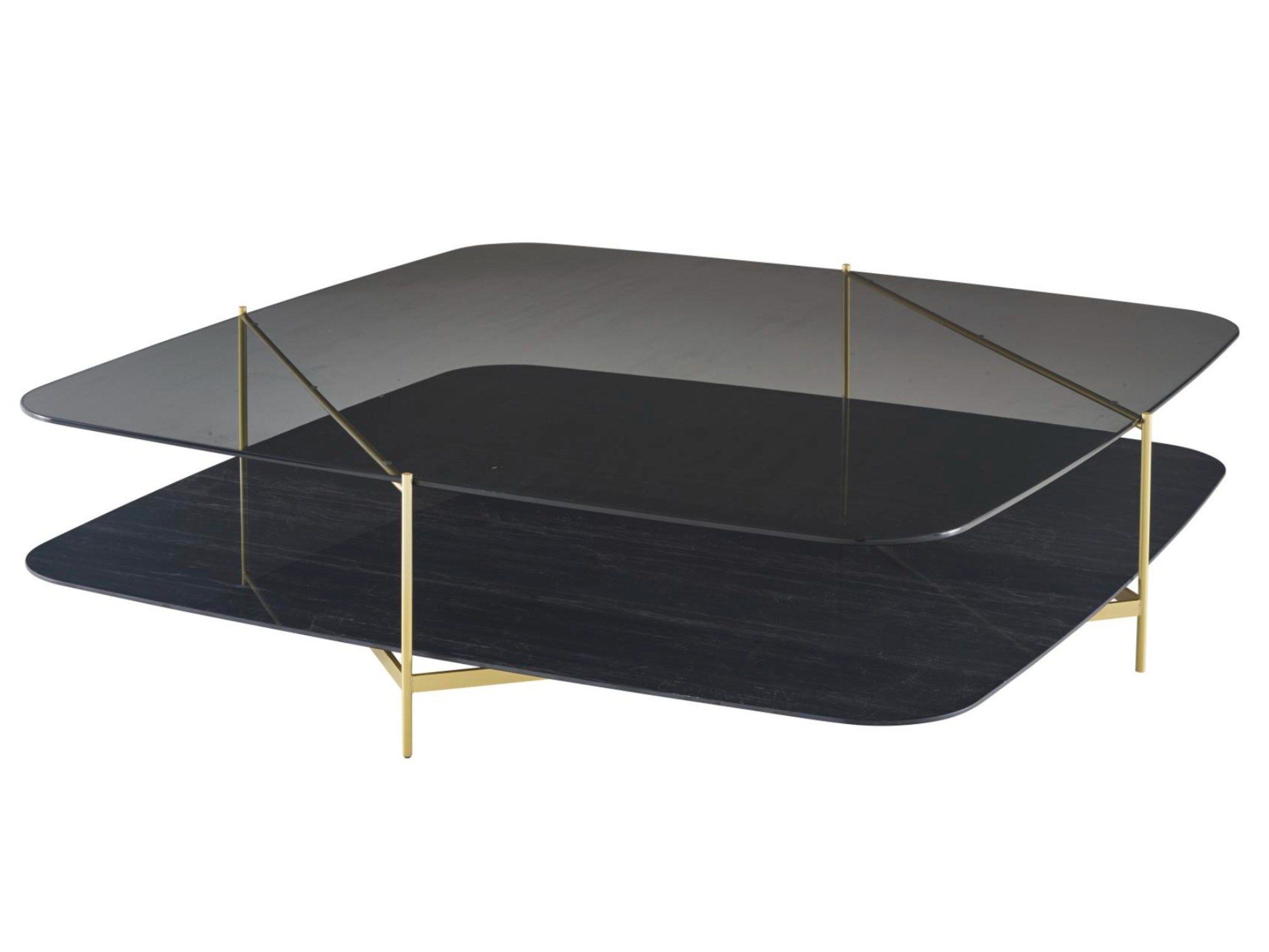 Стеклянный прямоугольный низкий журнальный столик Ligne Roset Clyde ARCH-00114575 - Вид №7