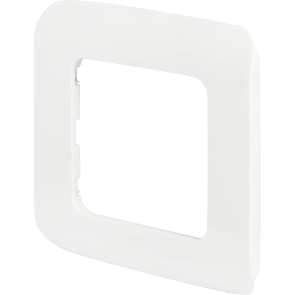 Рамка для розеток и выключателей Lexman Cosy 1 пост, цвет белый STLM-2044480 - Вид №1