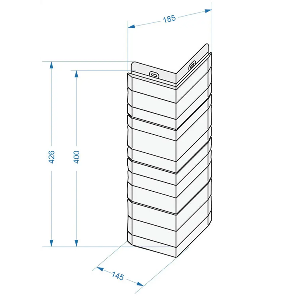 Угол наружный Docke Скала цвет темно-коричневый DÖCKE STLM-2085722 - Вид №1