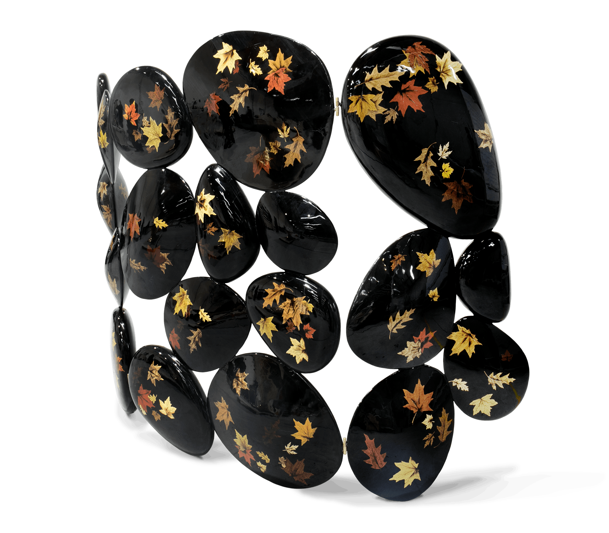 0-095 Складная ширма с золотой маркетри Boca Do Lobo  - Вид №1