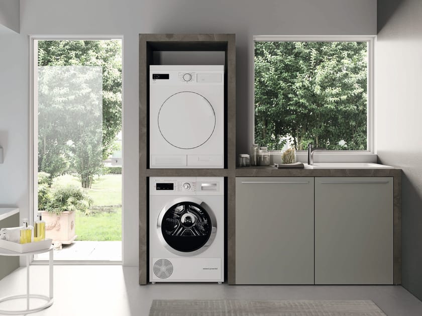 Шкаф для белья с распашными дверцами для стиральной машины Gruppo Geromin магазин ARCH-00130855