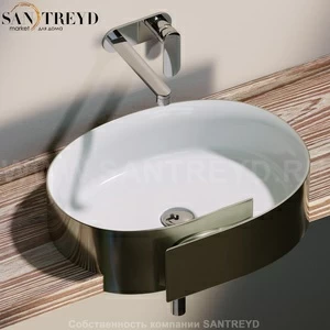 RL56SPLATINUM Напольная раковина стоящая овальная Ceramica Flaminia Roll