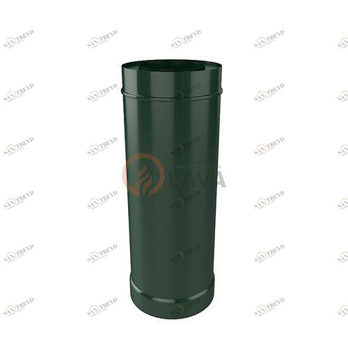 Труба-сэндвич LAVA 115/180 мм. 0,5 м. зеленый (6005) 4389