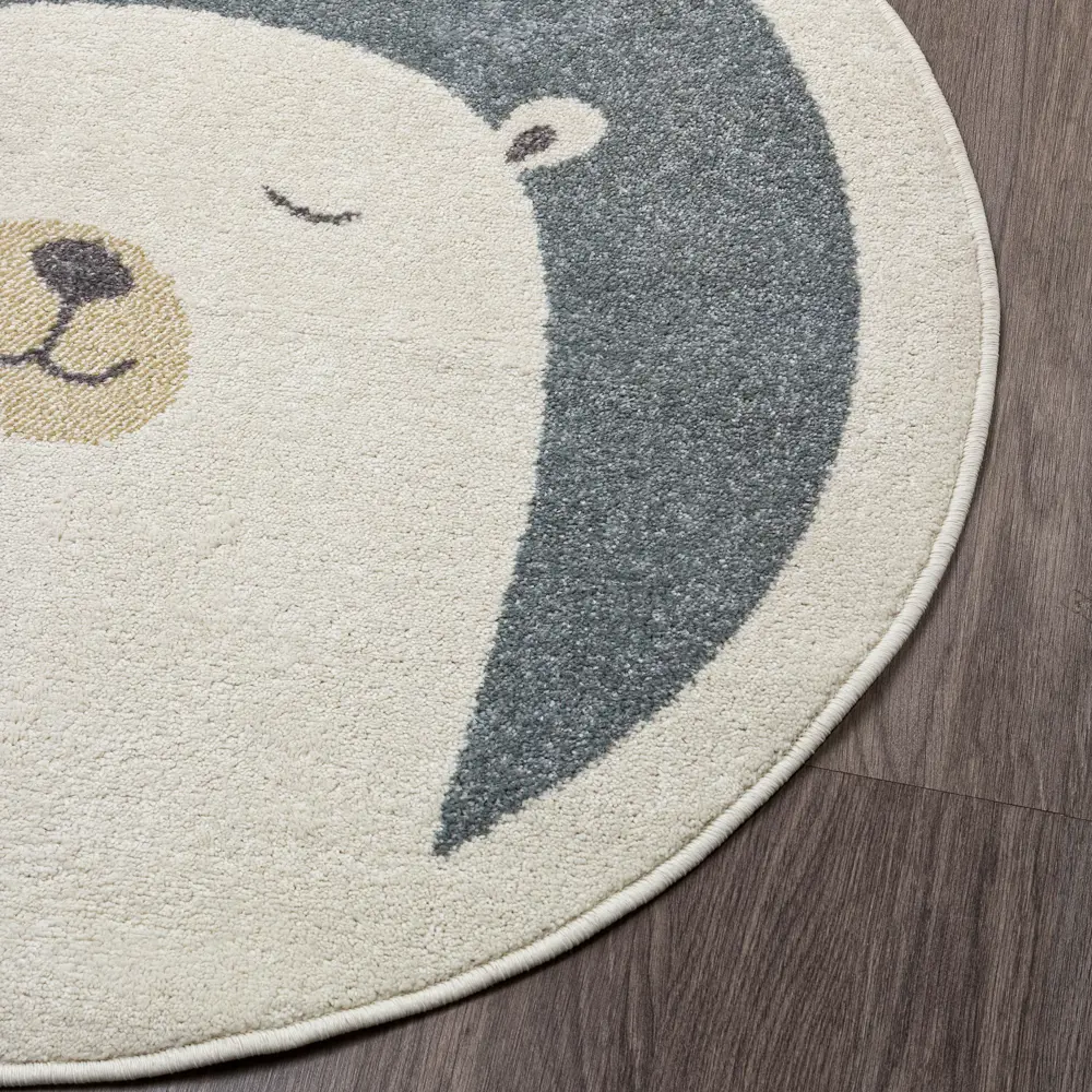 Santreyd Ковер Призма круглый синий с текстурным ворсом 89376441 STLM-1451538 - Вид №2