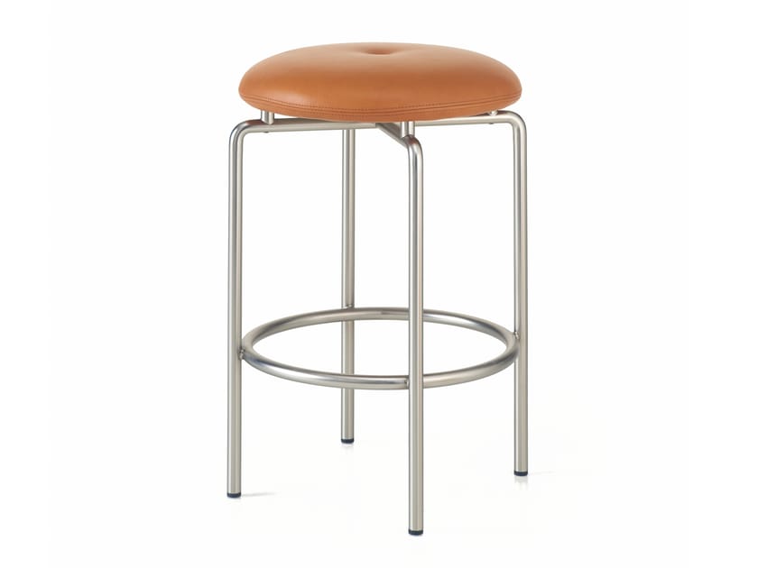 Стальной табурет с подставкой для ног BassamFellows ARCH-00128875